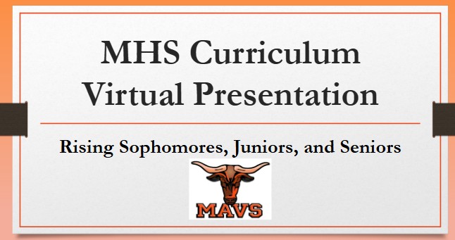 Upperclassman curriculum presentation - cover slide